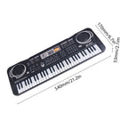 61 Keys Black Digital Music Electronic Keyboard Electric Piano Kids
