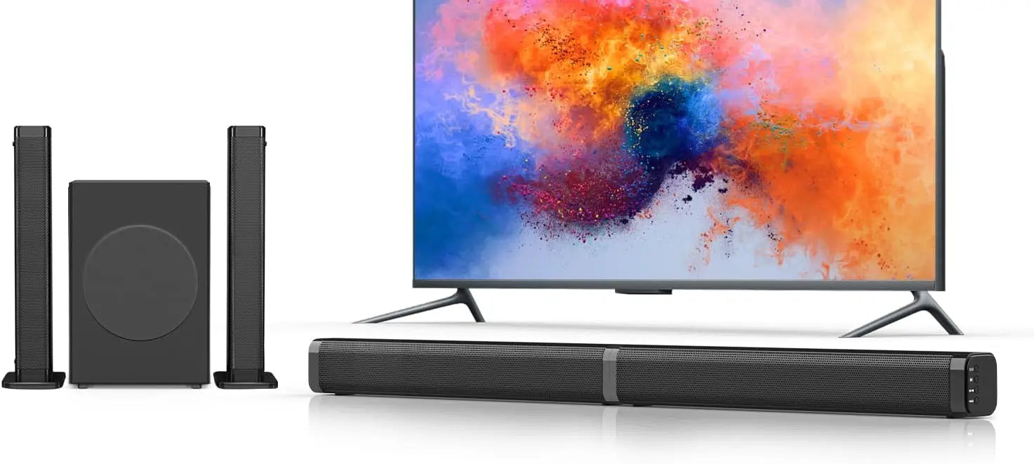 2-in-1 Separable Sound Bar with Subwoofer for Smart TV