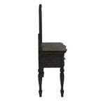 Metro Vanity with Stool, Black