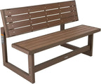 Outdoor Convertible Bench, 55 Inch