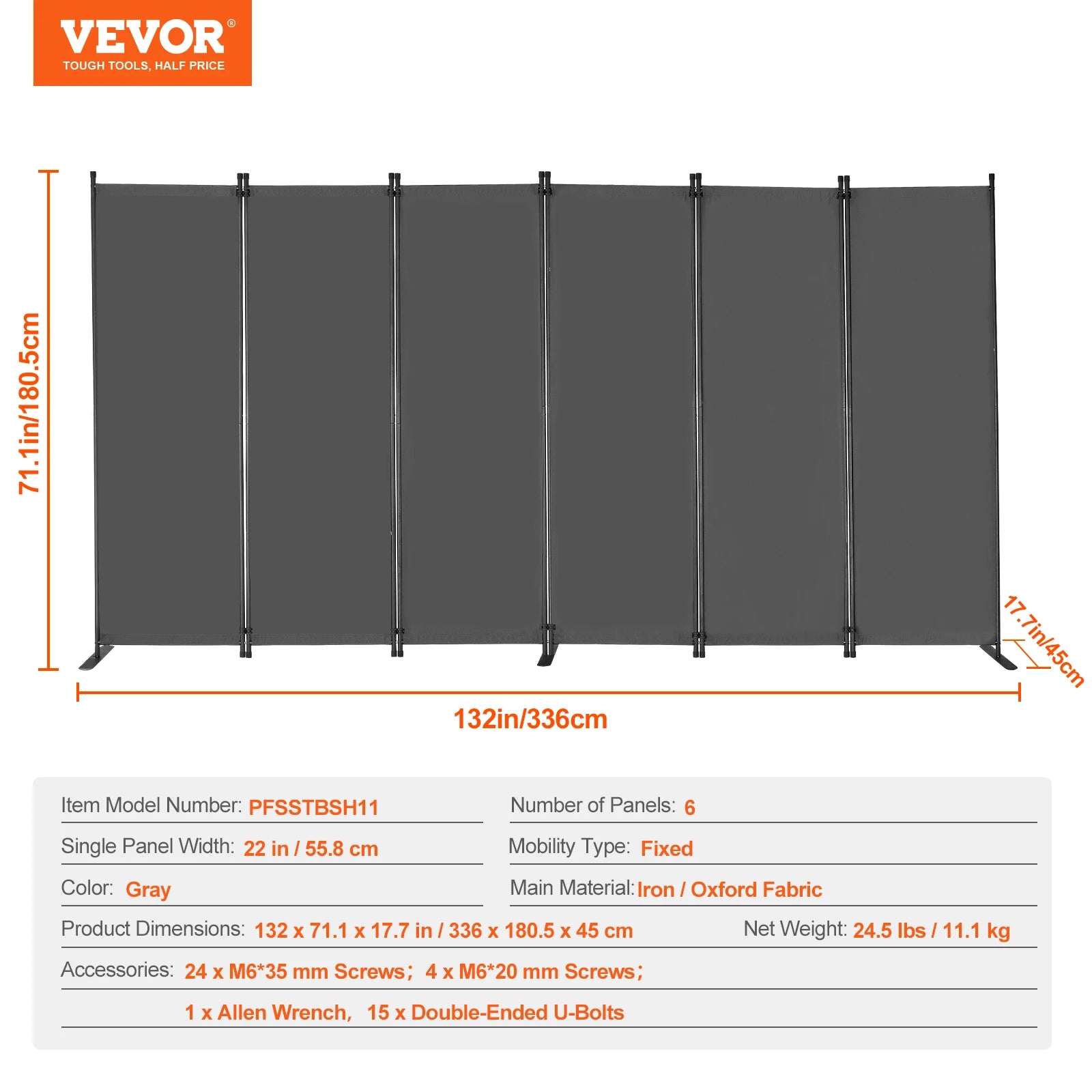 3/4/6 Folding Privacy Screen and Portable Freestanding