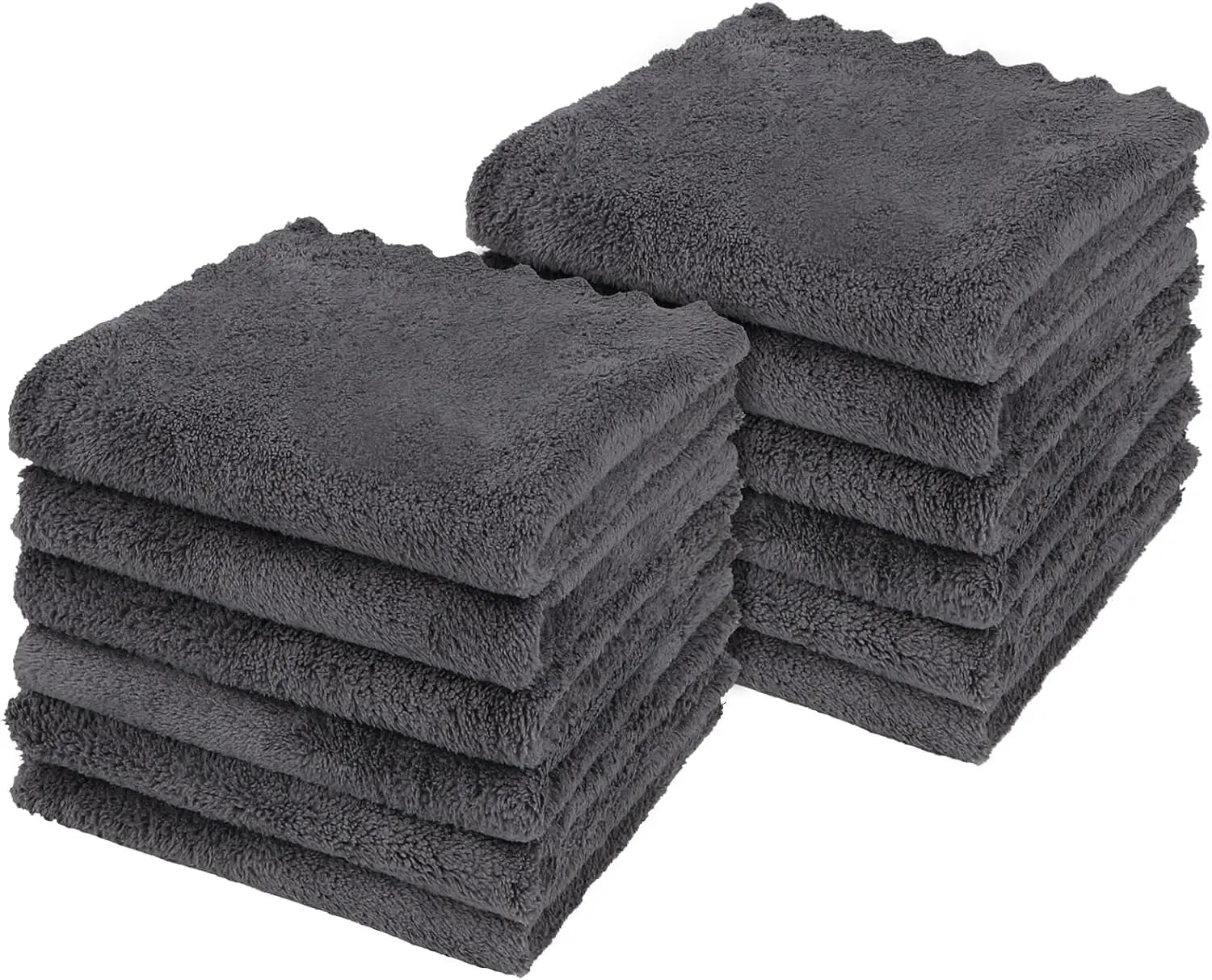 Ultra Soft Washcloths 12 Pack, Premium Microfiber Towel Sets 12x12 inches,