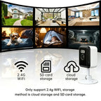 4PC Smart 1080p Wi-Fi Smart Home Security Camera 2MP, HD,Real-time APP Alerts, 2-Way Audio, with Motion Tracking for Baby & Pet