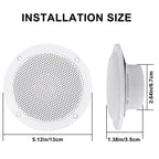 Herdio 4 Inch 160W Home In-Wall Ceiling Waterproof Speaker Surround Sound