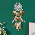 5-piece large Dream Catcher, Handcrafted Moon Dream Chaser,