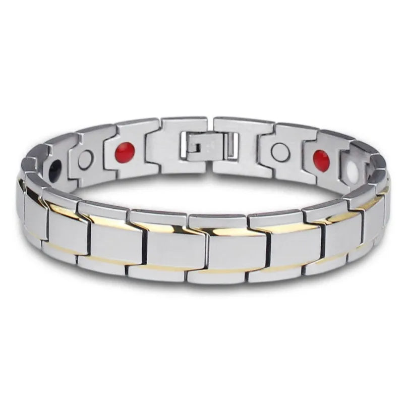 Fashion Stainless Steel Bangle Bracelet 9mm Width Italian Elastic Charm