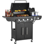 4-Burner Propane Gas Grill with Side Burner, 425 Sq. In.