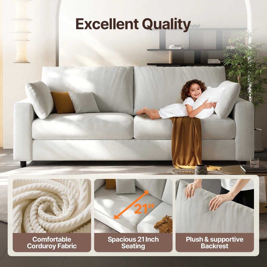 71” Mid Century Modern Decor Love Seat Couches for Living Room