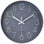 10 Inch Silent Wall Clock Non Ticking with Glass Cover