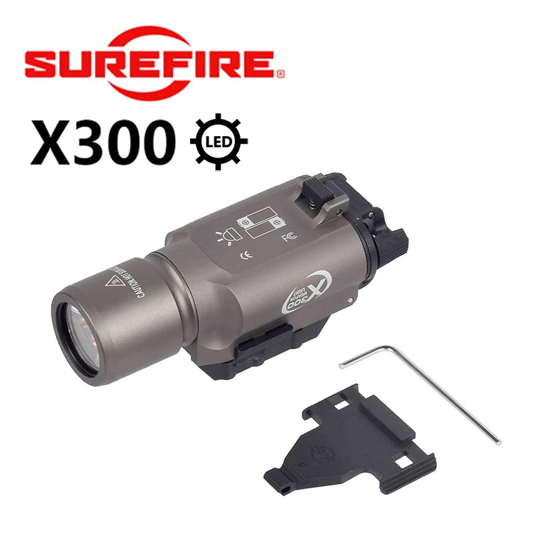 Ultra Weapons Flashlight Tactical Scout Light Airsoft Rifle 20mm Rail
