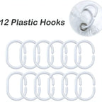 3D Pebble Pattern Shower Curtain Liner – Heavy-Duty with Magnets