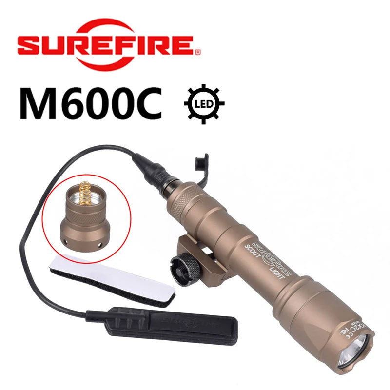 Ultra Weapons Flashlight Tactical Scout Light Airsoft Rifle 20mm Rail