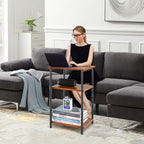 2/3-Tier End Table Side Tables with Adjustable Feet