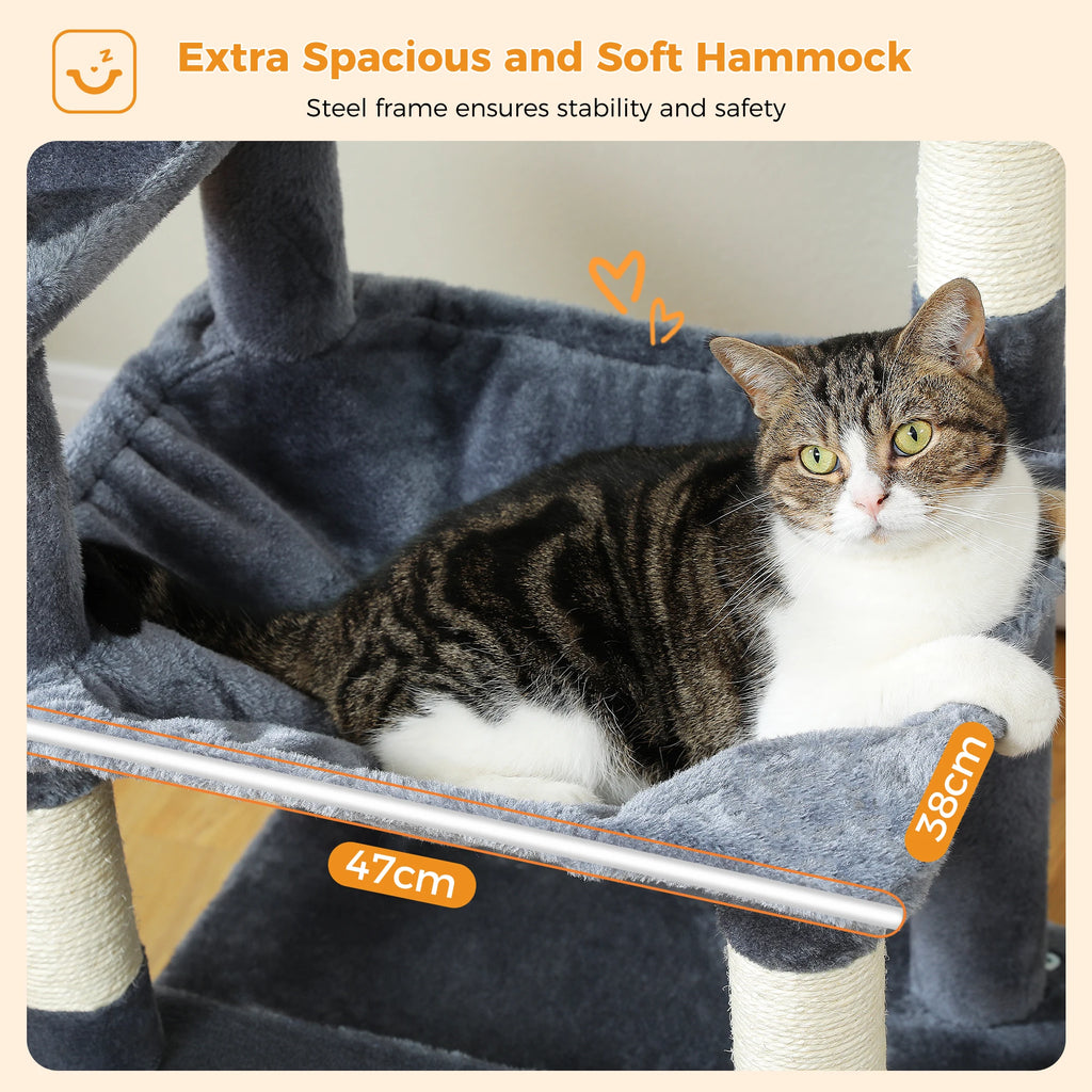 Large Cat Tree and Tower With Covered Scratching Post and much more
