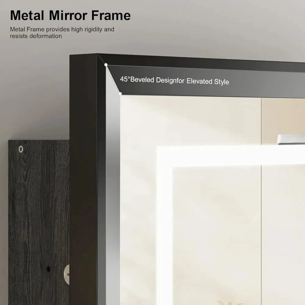 Recessed LED Medicine Cabinet with Dimmable Lights,