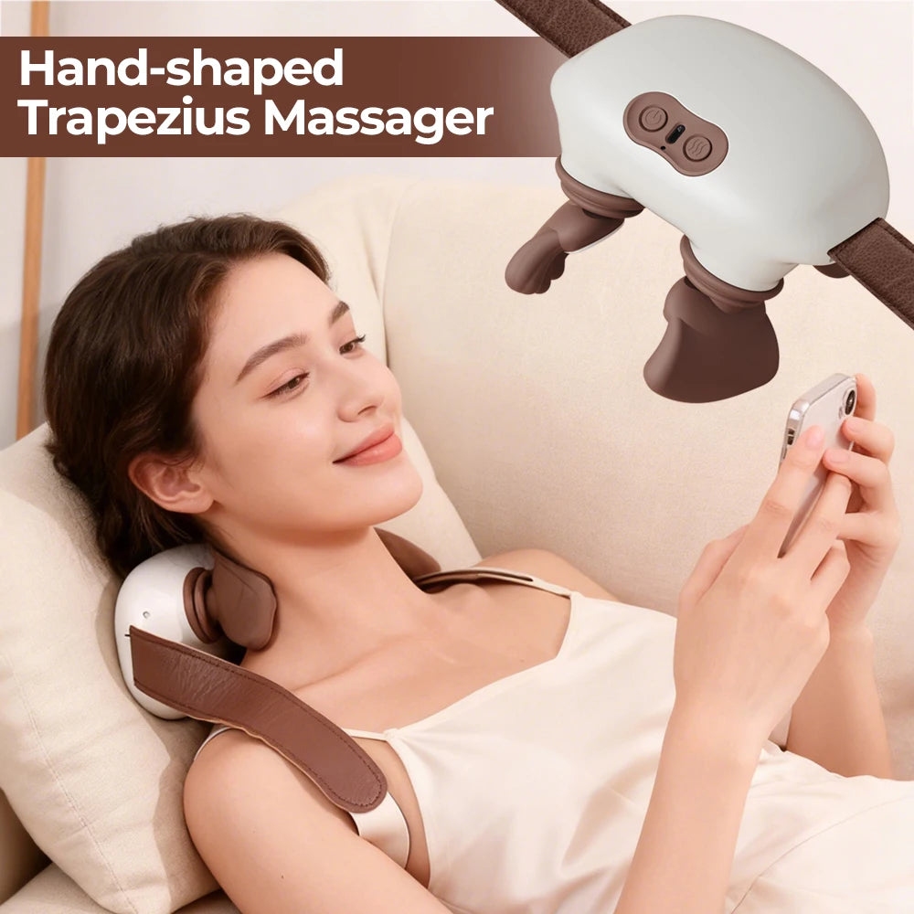 Neck Massager Back and Shoulder Massager Electric Kneading Neck Deep Massage Muscle Relax