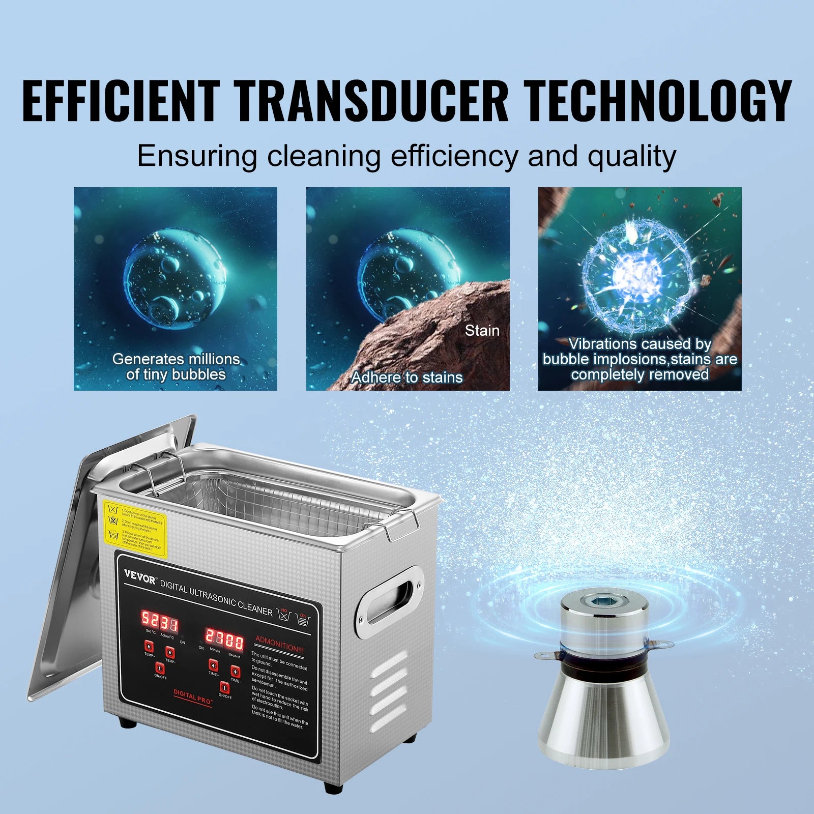 2L 3L 6L 10L 22L 30L Ultrasonic Cleaner Stainless Steel