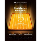 Portable Bathroom Heater 1500W PTC Ceramic with Digital Thermostat 41-95F 70 Oscillating Remote ALCI Safety Plug 12h Timer 5 Mo