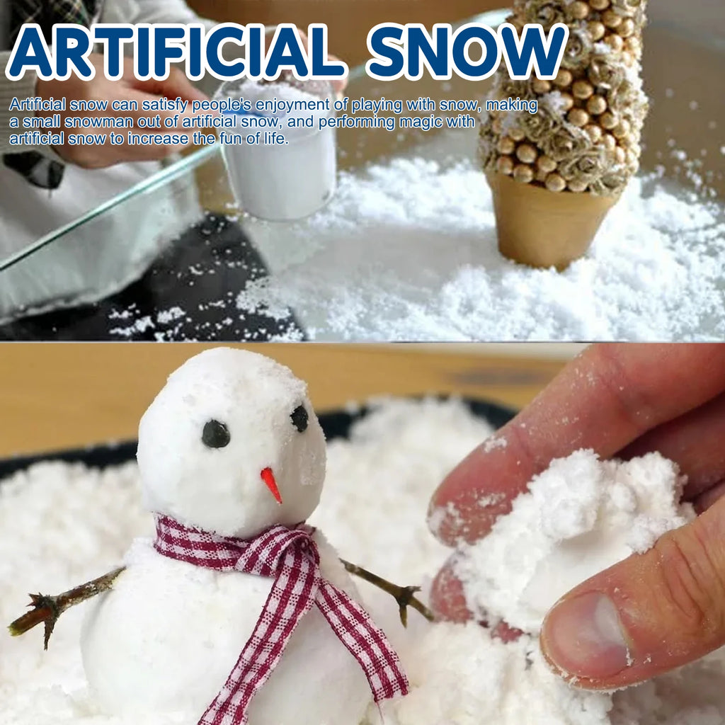 Artificial Snow Powder Fake Snowflakes Winter Christmas Scene Layout Window Display Indoor Photo Props Festival