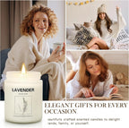 4-Pack Aromatherapy Candles: Lavender, Orange Ginger, Vanilla Scents