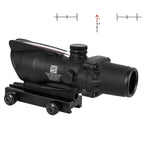 4X32 Hunting Scopes Real Fiber Optics Grenn Red Dot Illuminated Etched Reticle Tactical Optical Sight