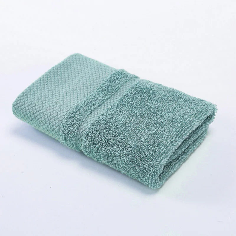 Solid Color Cotton Super Absorbent Hand andFace Towel