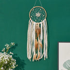 5-piece large Dream Catcher, Handcrafted Moon Dream Chaser,