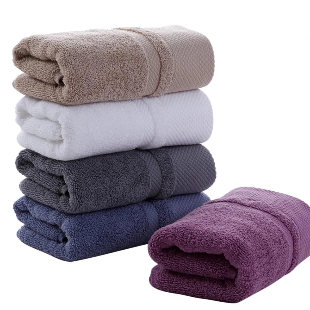 Solid Color Cotton Super Absorbent Hand andFace Towel