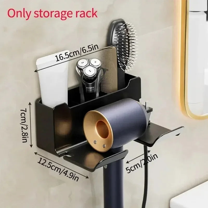 1 Pcs Plastic Hair Dryer Stand Bathroom Organizer