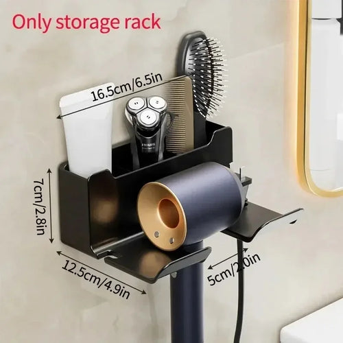 1 Pcs Plastic Hair Dryer Stand Bathroom Organizer