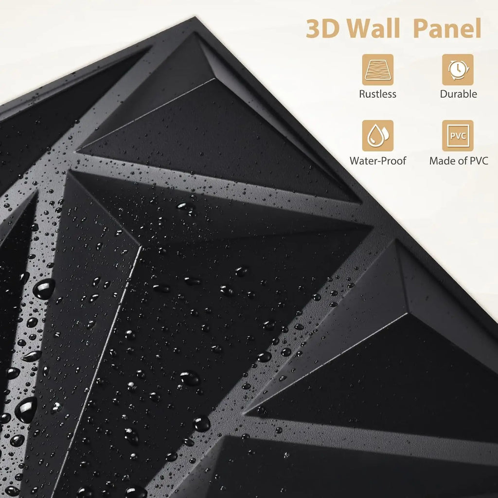 30 pack 3D wall panel. PVC flower textured wall panels. 11.8x11.8 Double-Sided Tape.