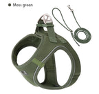 Dog Harness Leash Set for Small Medium Dog Adjustable Reflective Puppy Cat Harness