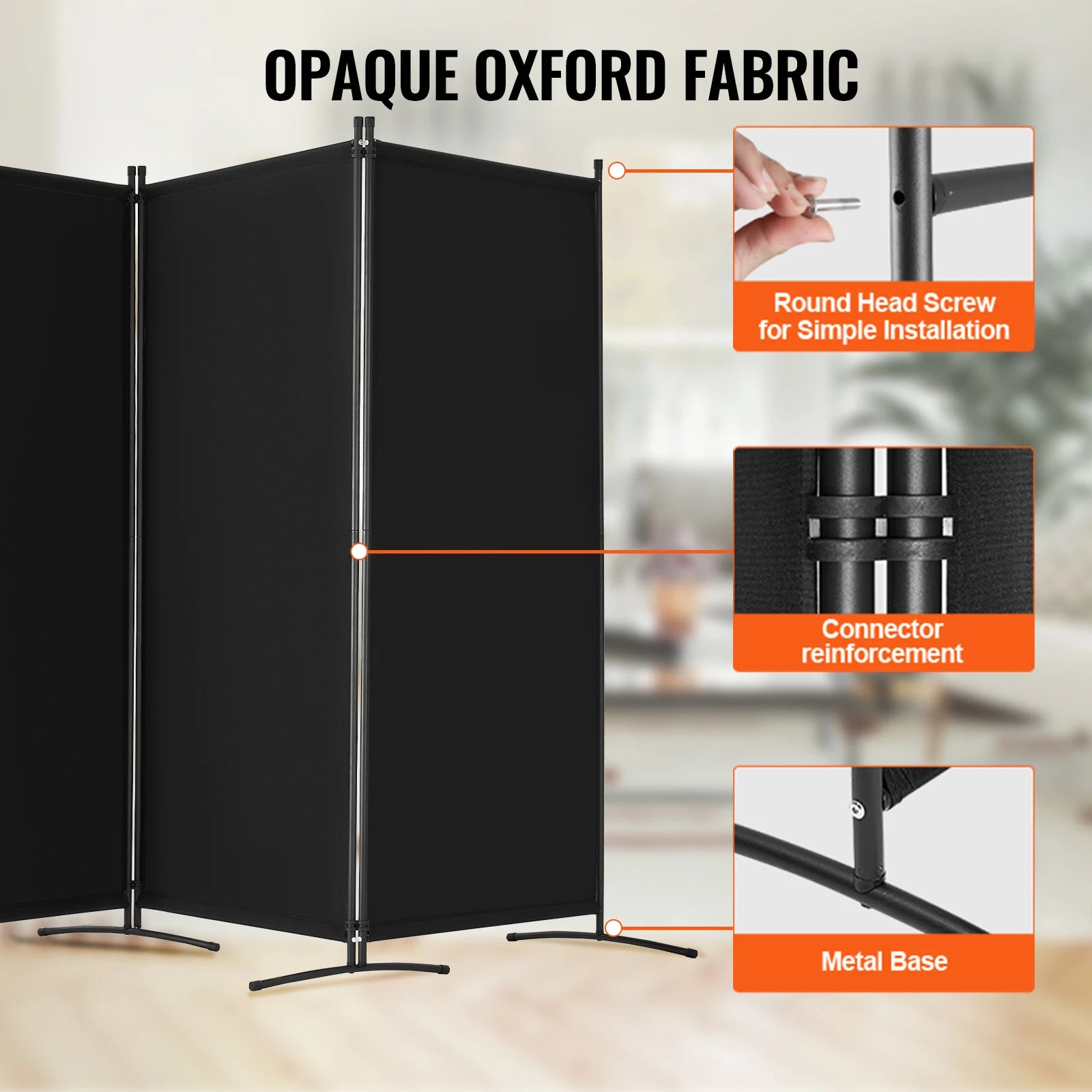 3/4/6 Folding Privacy Screen and Portable Freestanding