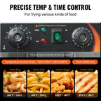 12L Electric Deep Fryer w/Dual Baskets