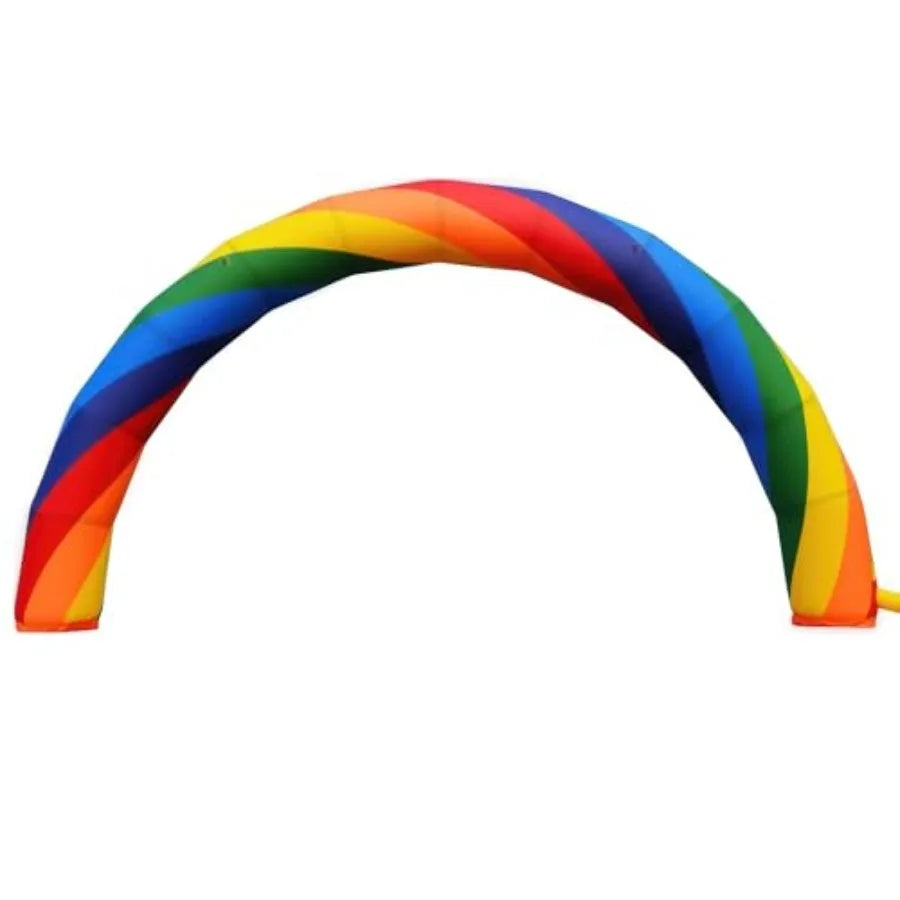 Inflatable Rainbow Arch 20ftx10ft Outdoor Inflatable Archway for Birthday Party Garden Decoration Holiday Advertising Display -