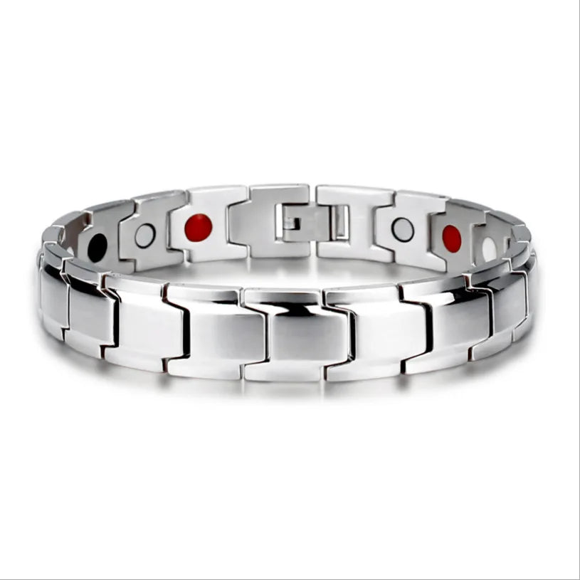 Fashion Stainless Steel Bangle Bracelet 9mm Width Italian Elastic Charm