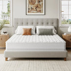 10 Inch Hybrid Mattress for Kids, Single Bed in a Box with Gel Memory Foam and Pocket Spring,