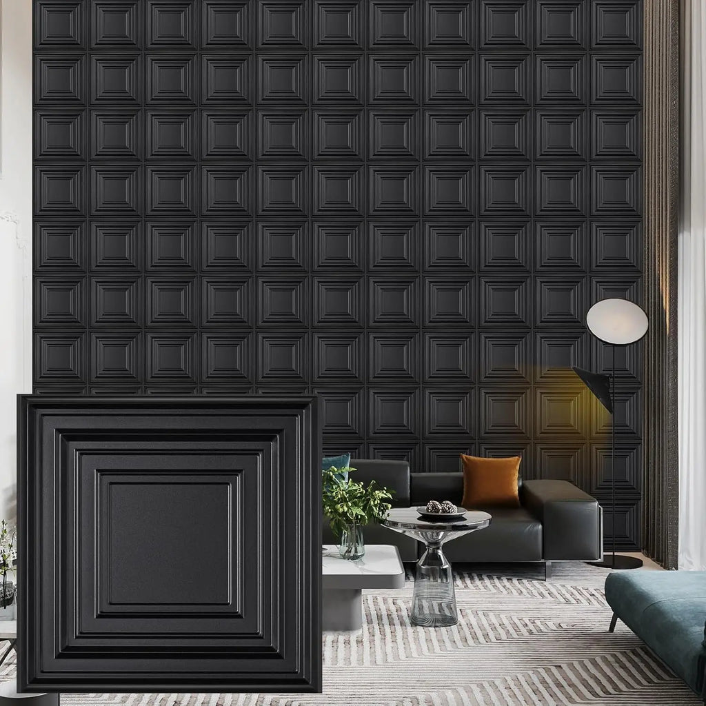 30 pack 3D wall panel. PVC flower textured wall panels. 11.8x11.8 Double-Sided Tape.
