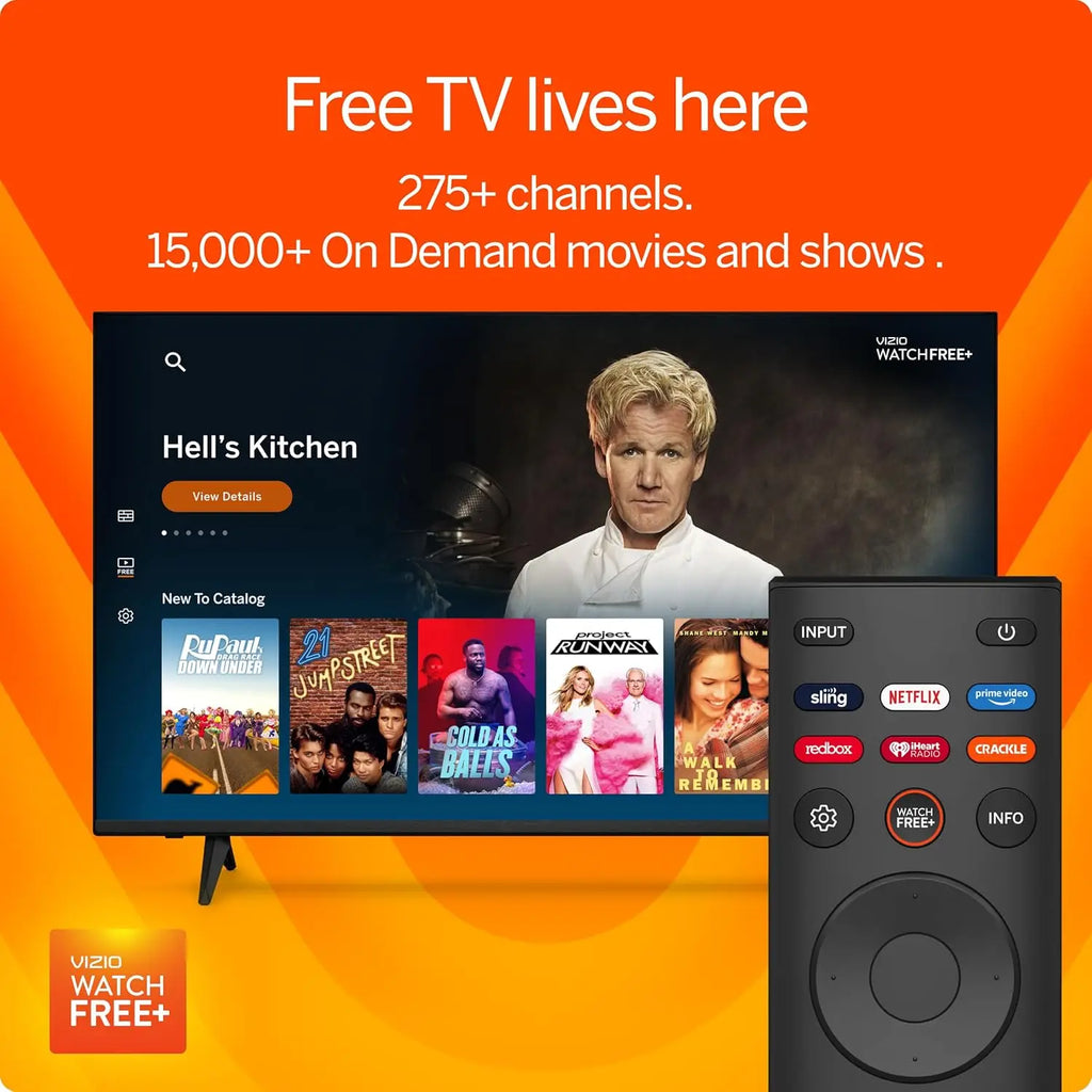 32-Inch HD 720p Smart LED TV with WiFi,