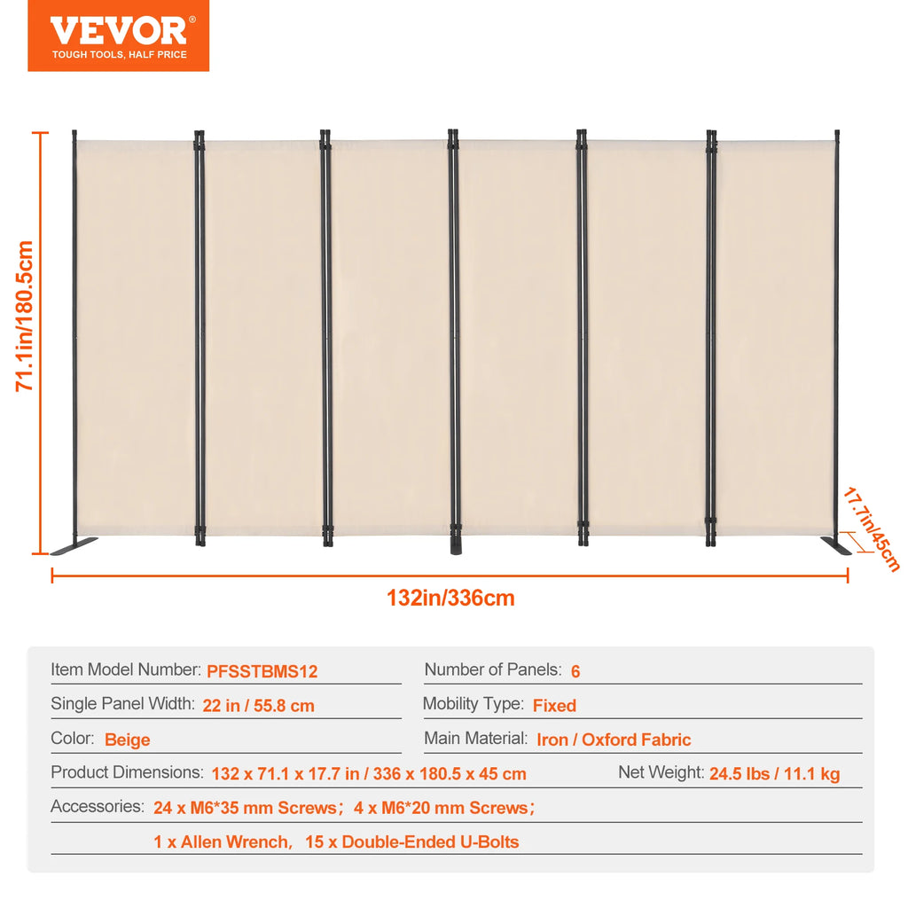 3/4/6 Folding Privacy Screen and Portable Freestanding