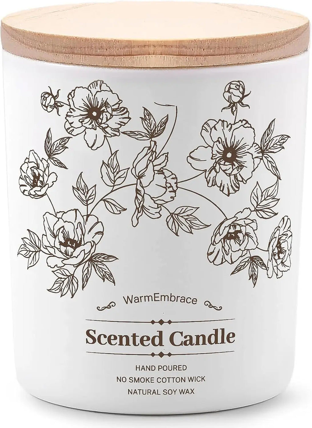 Deluxe Vanilla Coconut Soy Wax Candle, 8 Oz