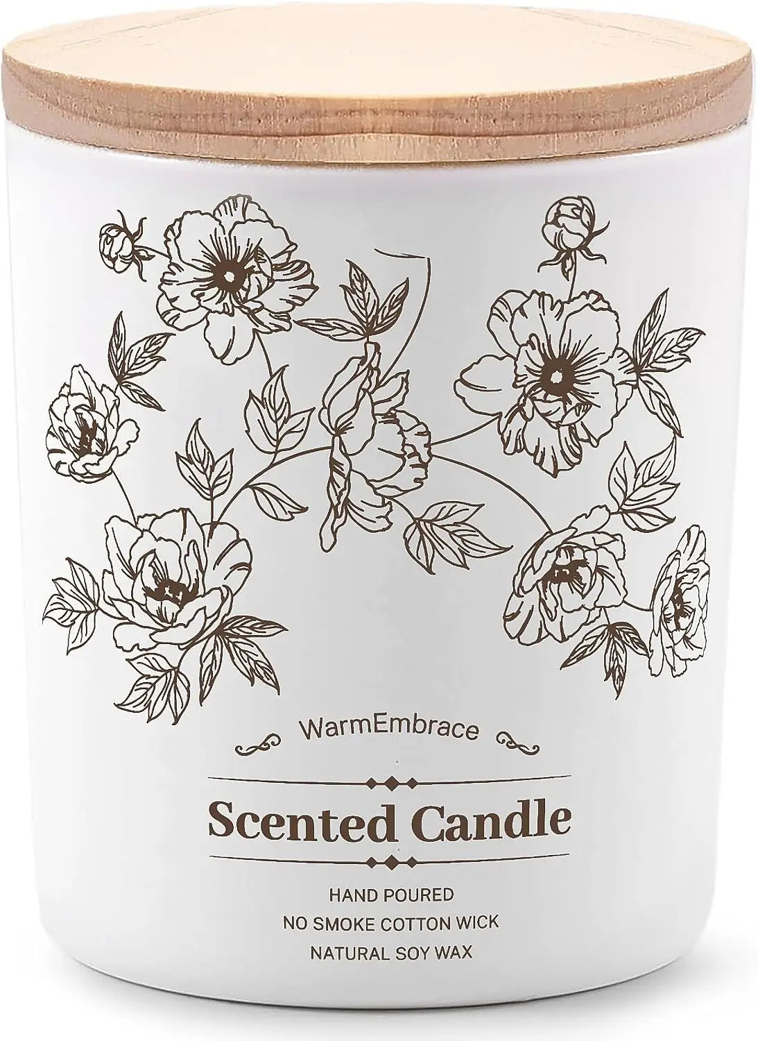 Deluxe Vanilla Coconut Soy Wax Candle, 8 Oz