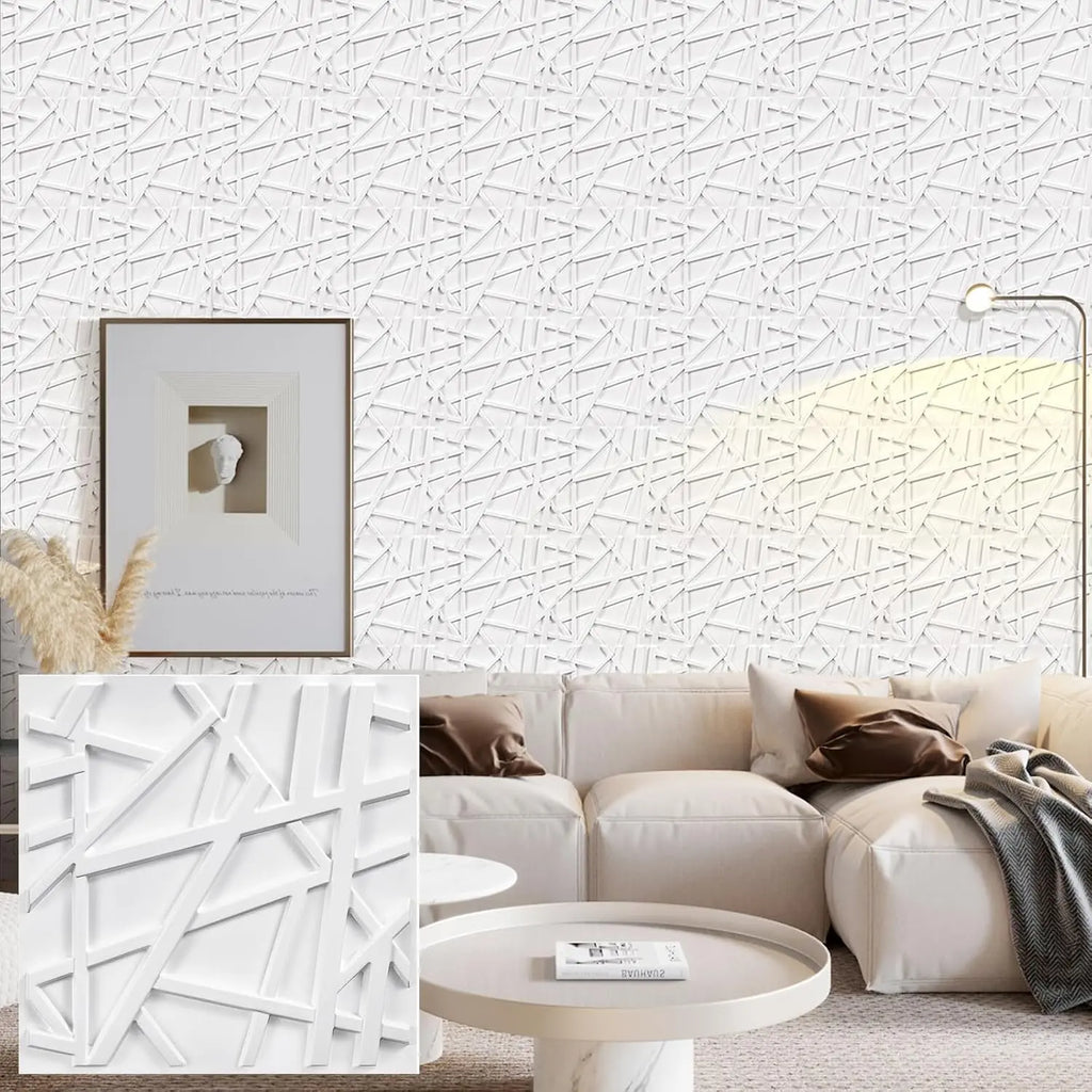 30 pack 3D wall panel. PVC flower textured wall panels. 11.8x11.8 Double-Sided Tape.