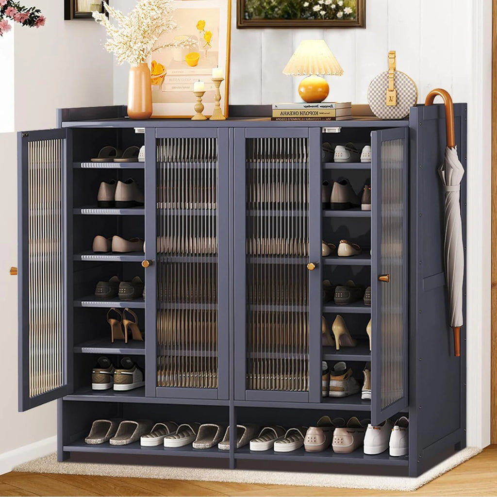 Shoe Rack for Closet, Entryway Shoe Storage Cabinet for 36-40 Pairs,