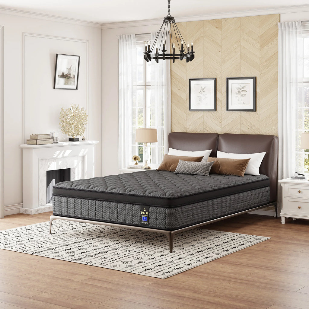 12"14"Twin Full Queen King Mattress Gel Memory Foam Hybrid Mattress Back Pain Relief Feel Pocket Spring Hydird Mattress In A Box