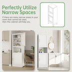 66.93" Tall Metal Storage Cabinet with 4 Adjustable Shelves,