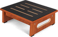Non-Slip Wooden Step Stool for Adults and Seniors, 450 LBS Capacity, Portable for High Beds, Bathroom, Kitchen