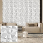 30 pack 3D wall panel. PVC flower textured wall panels. 11.8x11.8 Double-Sided Tape.
