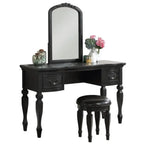 Metro Vanity with Stool, Black