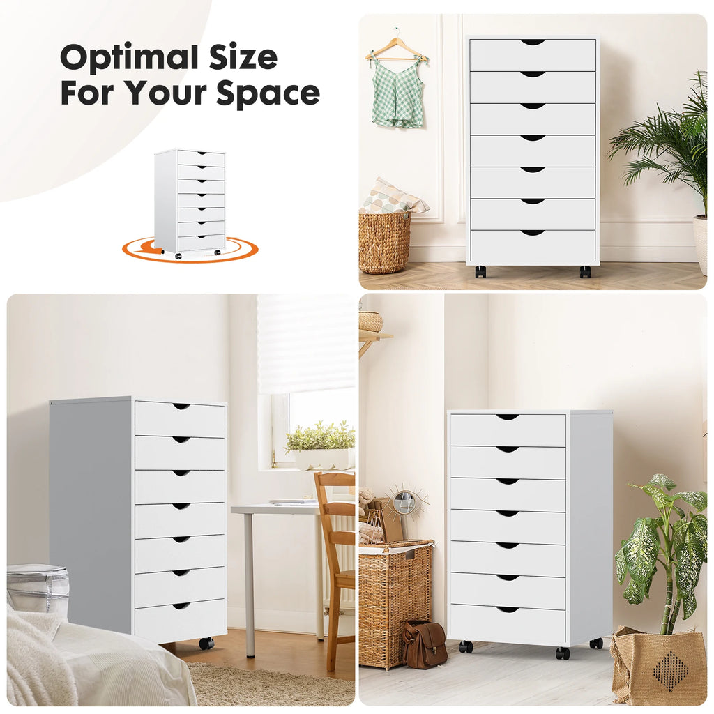 7 Drawer Chest Dressers Nightstand Storage Cabinet